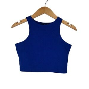 Women’s Blue Crop Stretch Tank Top Medium